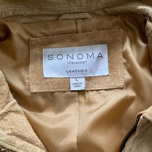 Sonoma Life+Style Suede Leather Jacket